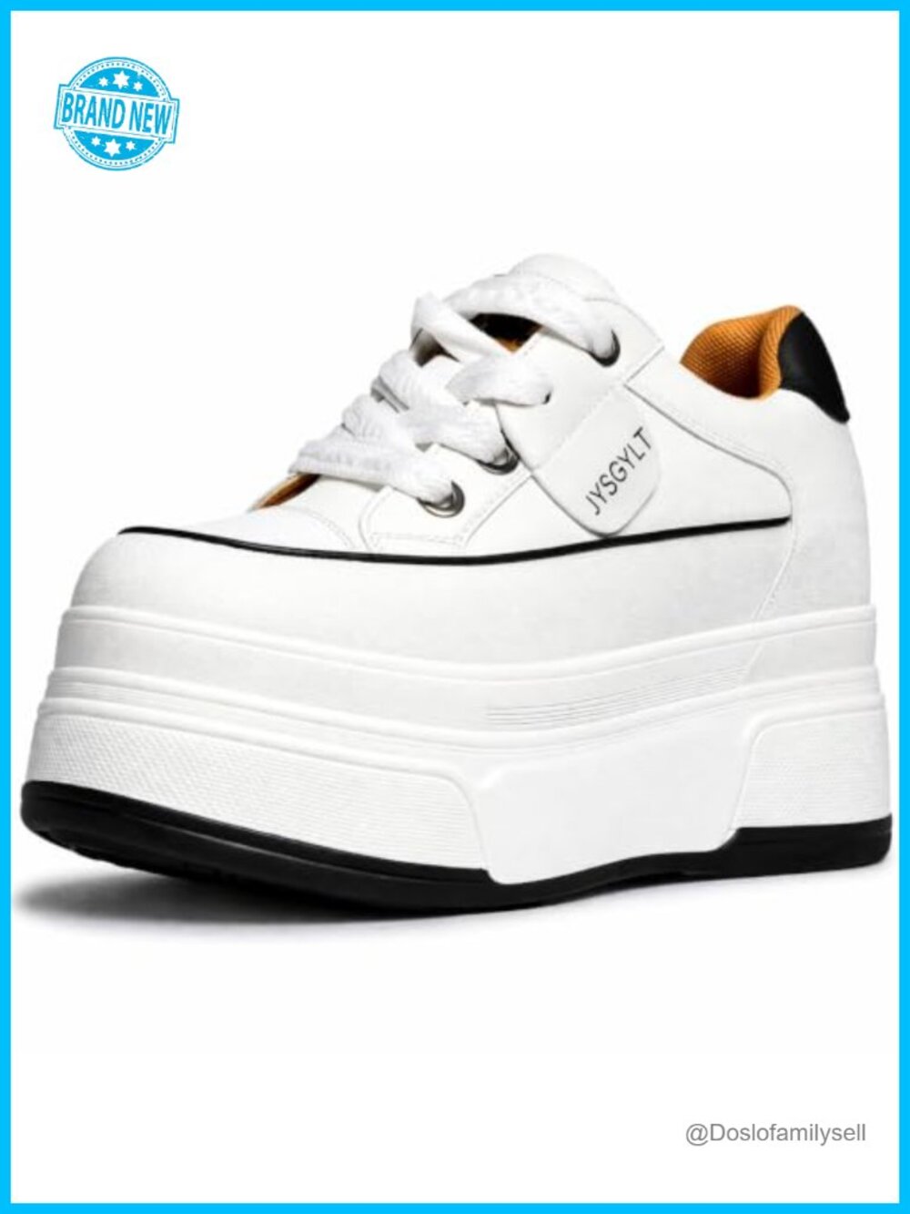 Platform Sneakers Women Chunky Lace Up Comfort Walking Shoes